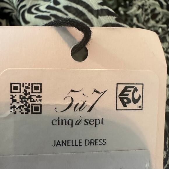 Cinq a Sept Janelle Sheer Lightweight Mini Ruffle Casual Dress Size US 6 - Picture 5 of 11